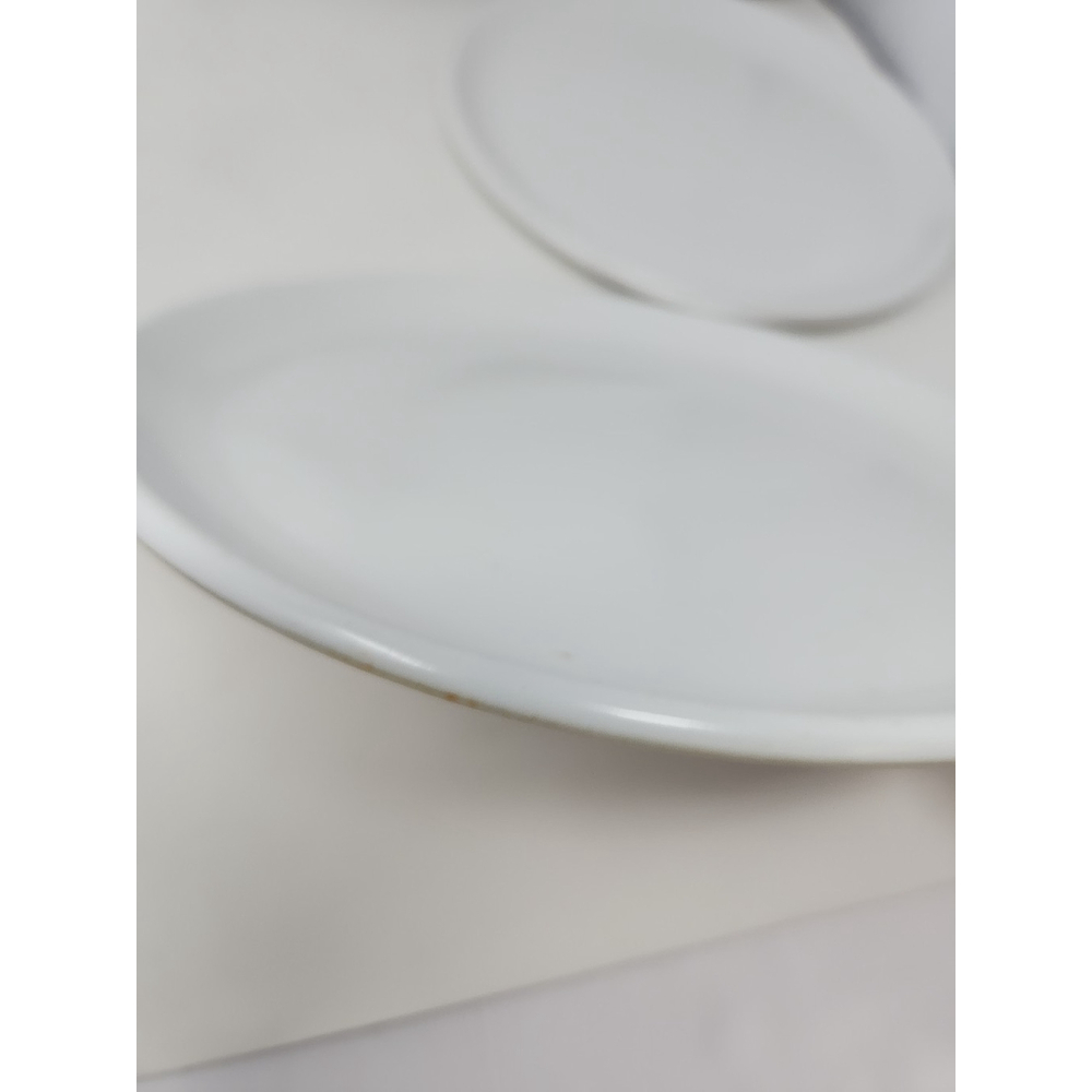 Vtg Rubbermaid White Plastic Plates Set Of 10 #3840 Melamine 10.25" CottageCore - Picture 10 of 15